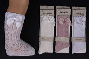 Ажурные гольфы с аксессуаром для девочки KATAMINO